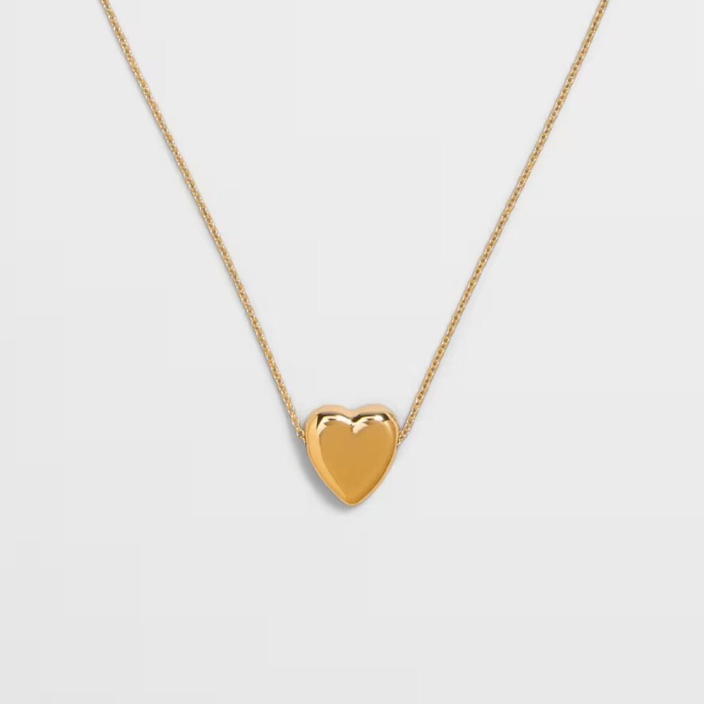 Banana Republic Gold Delicate Chain Heart Pendant Necklace/NWT